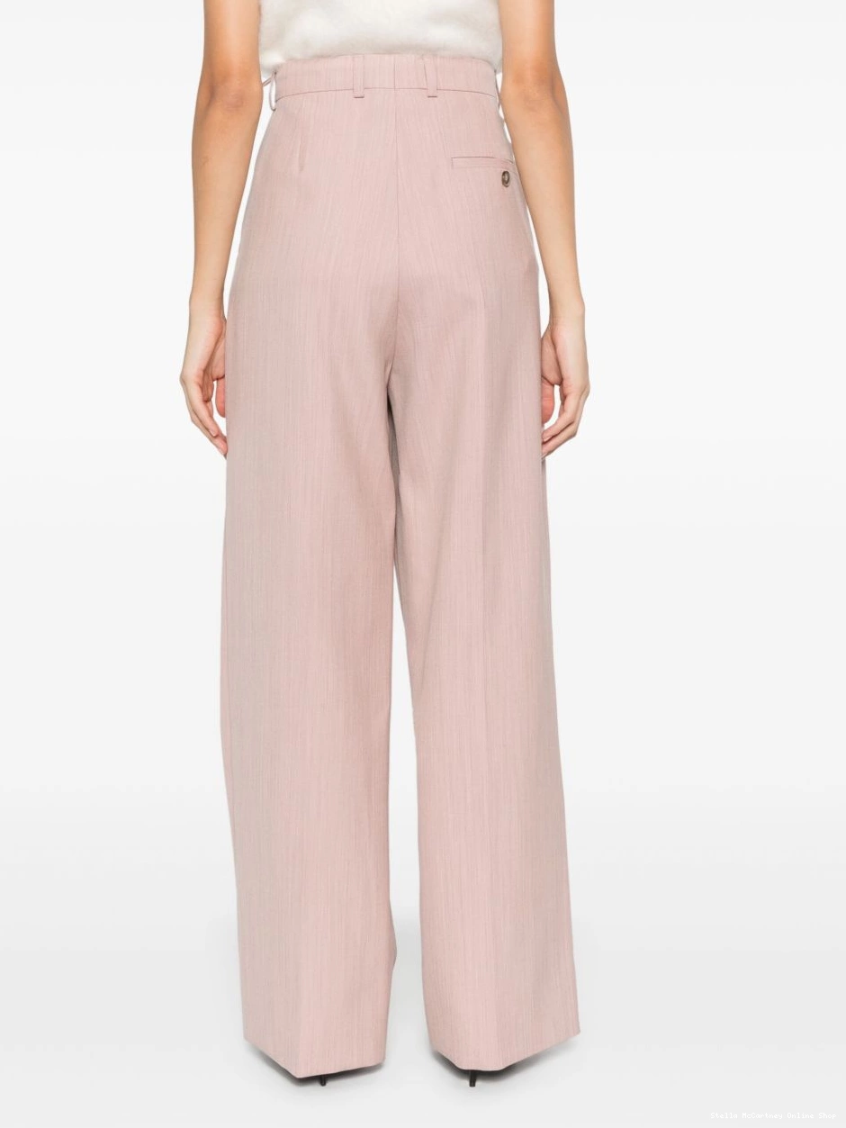 Cheap trousers straight-leg low-waist Women Stella McCartney 0725